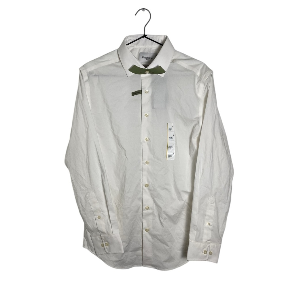Goodfellow & Co NWT White Standard Fit Long Sleeve Dress Shirt